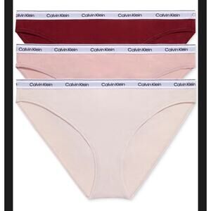 Brand New Calvin Klein Women's Size XL Pack of 3 Bikini Cotton Stretch Panties